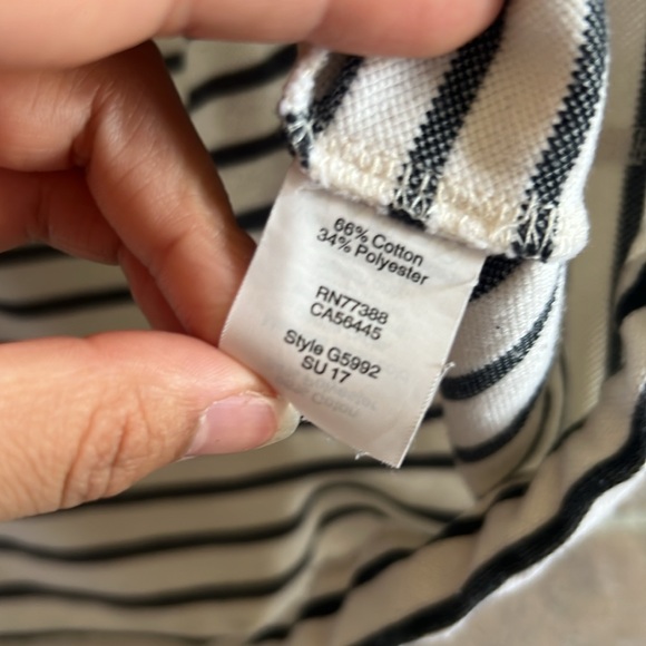 Madwell Stripe Off Shoulder Top - Picture 3 of 4